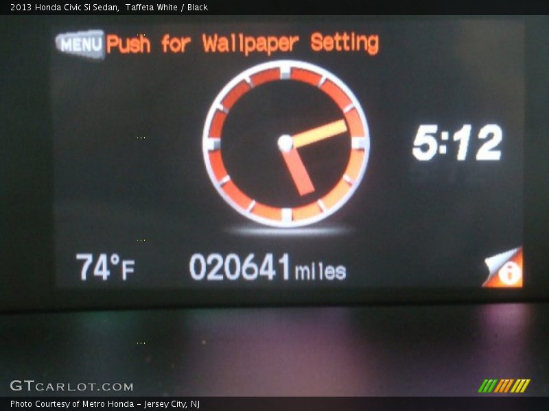 Taffeta White / Black 2013 Honda Civic Si Sedan