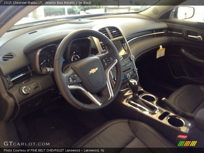 Atlantis Blue Metallic / Jet Black 2015 Chevrolet Malibu LT