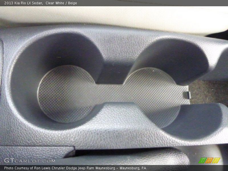 Clear White / Beige 2013 Kia Rio LX Sedan
