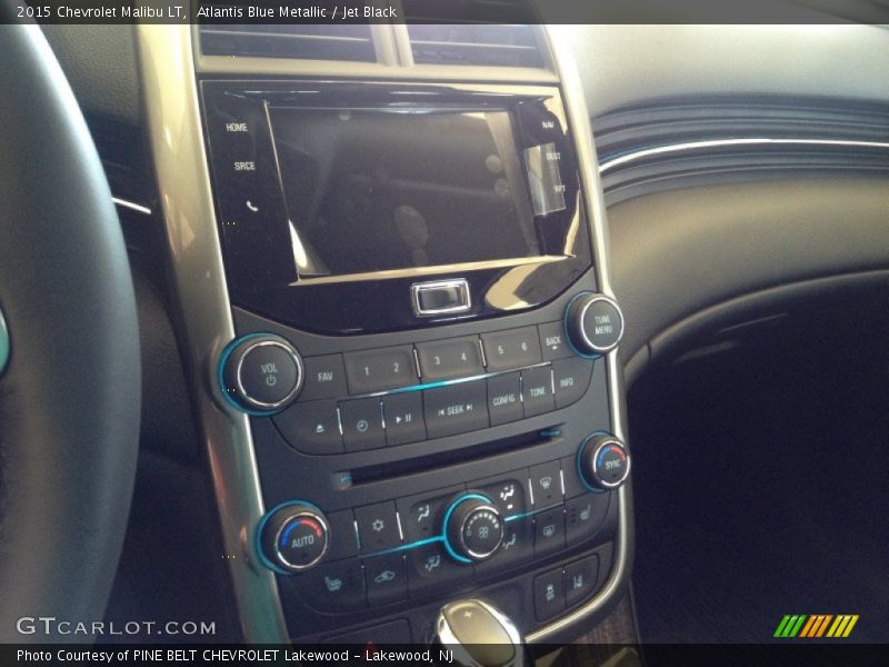 Atlantis Blue Metallic / Jet Black 2015 Chevrolet Malibu LT