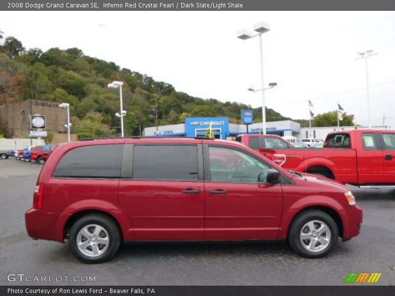 Inferno Red Crystal Pearl / Dark Slate/Light Shale 2008 Dodge Grand Caravan SE