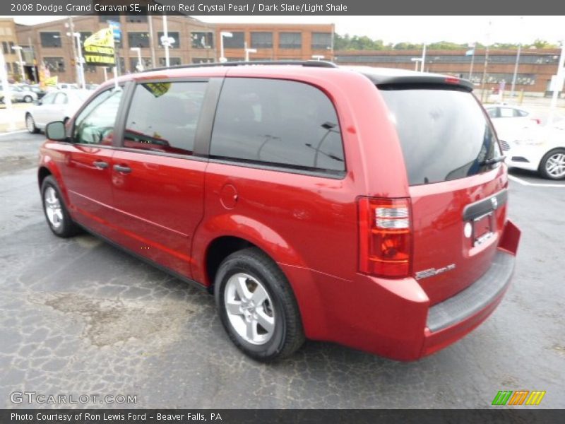 Inferno Red Crystal Pearl / Dark Slate/Light Shale 2008 Dodge Grand Caravan SE