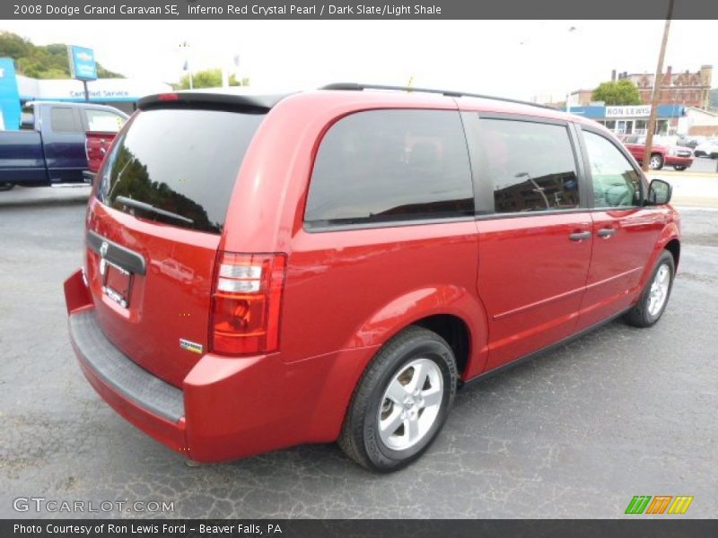 Inferno Red Crystal Pearl / Dark Slate/Light Shale 2008 Dodge Grand Caravan SE