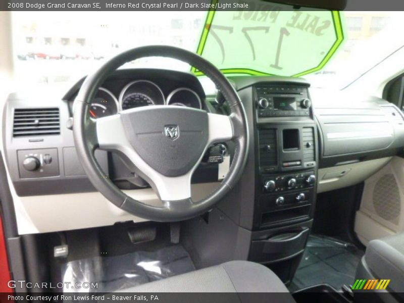 Inferno Red Crystal Pearl / Dark Slate/Light Shale 2008 Dodge Grand Caravan SE