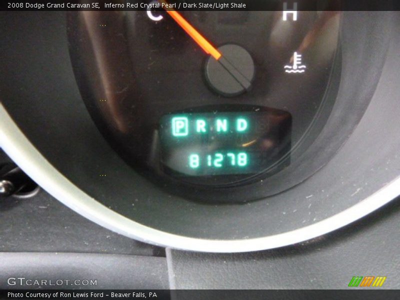 Inferno Red Crystal Pearl / Dark Slate/Light Shale 2008 Dodge Grand Caravan SE