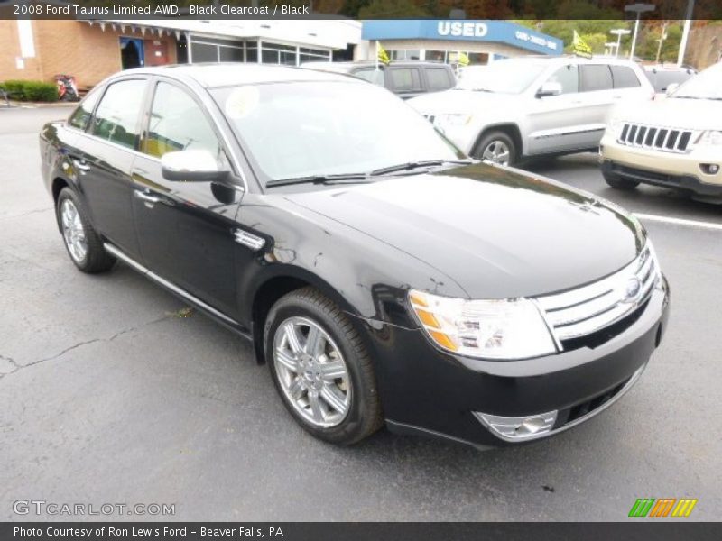 Black Clearcoat / Black 2008 Ford Taurus Limited AWD