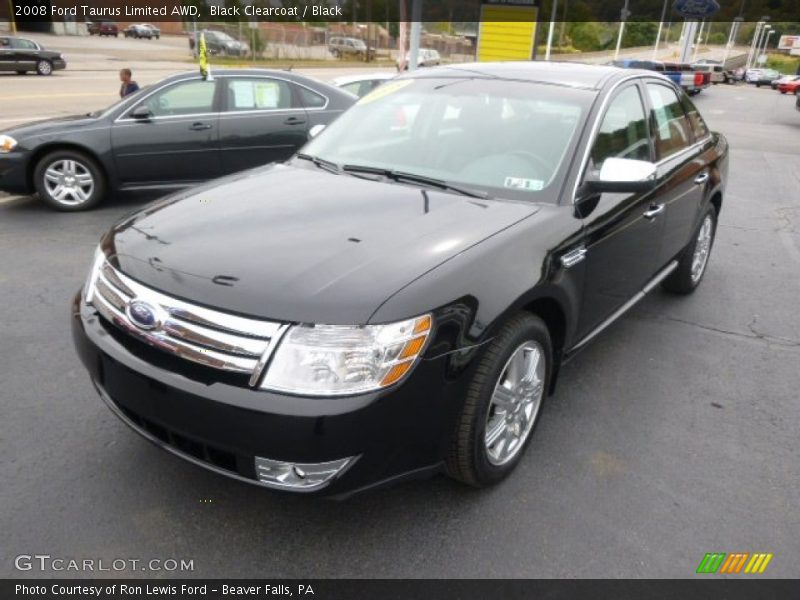 Black Clearcoat / Black 2008 Ford Taurus Limited AWD