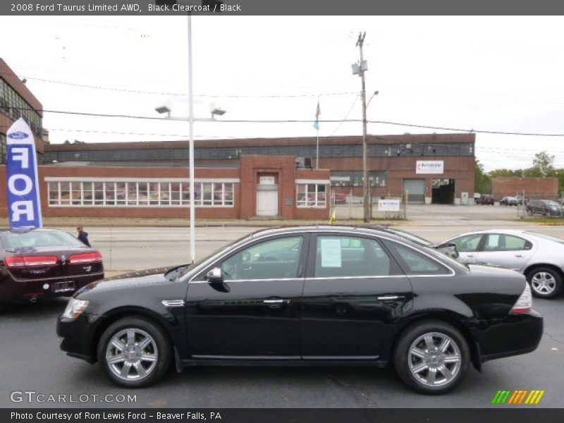 Black Clearcoat / Black 2008 Ford Taurus Limited AWD