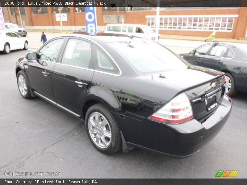 Black Clearcoat / Black 2008 Ford Taurus Limited AWD