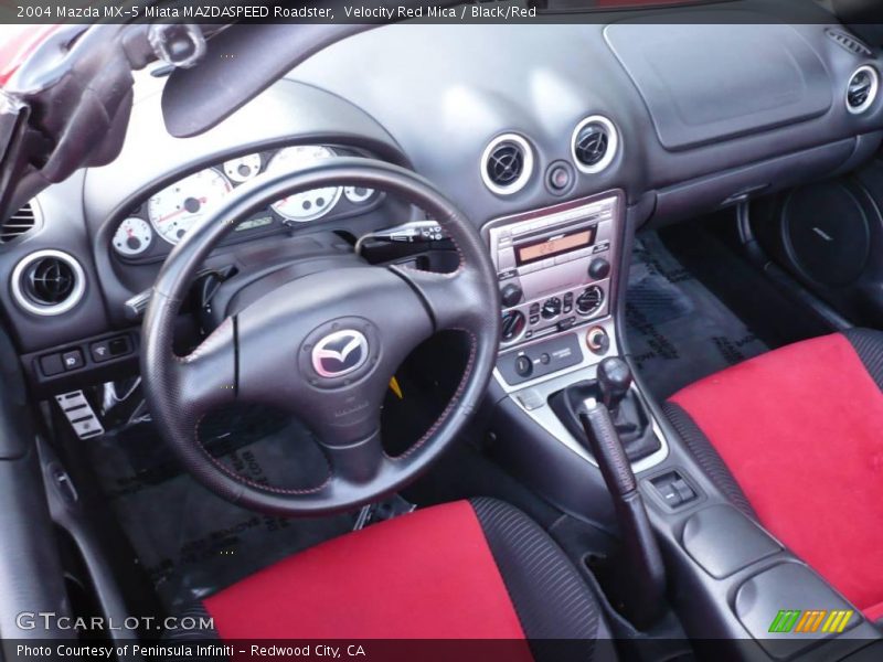 Velocity Red Mica / Black/Red 2004 Mazda MX-5 Miata MAZDASPEED Roadster