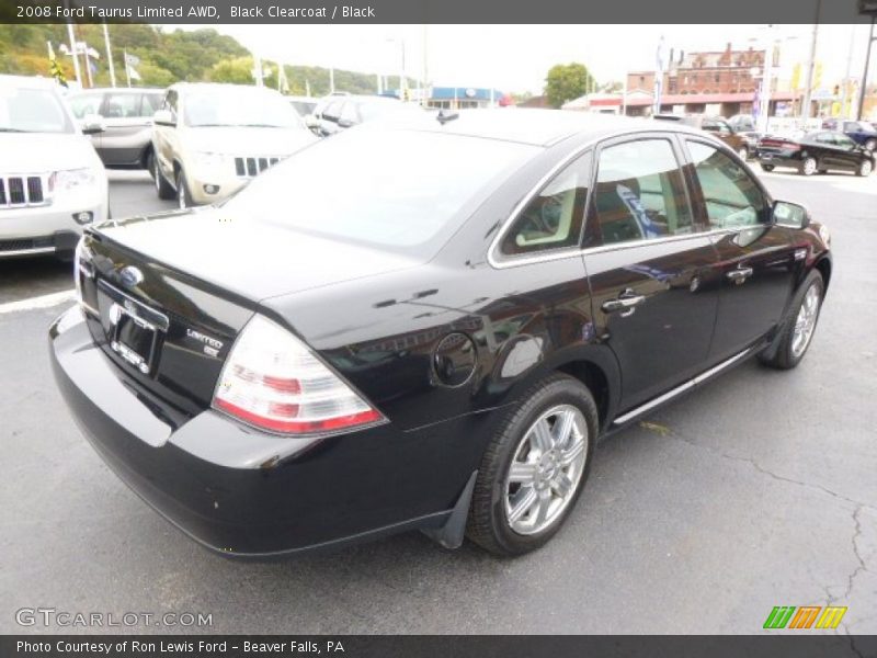 Black Clearcoat / Black 2008 Ford Taurus Limited AWD