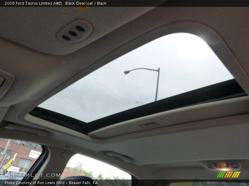 Black Clearcoat / Black 2008 Ford Taurus Limited AWD