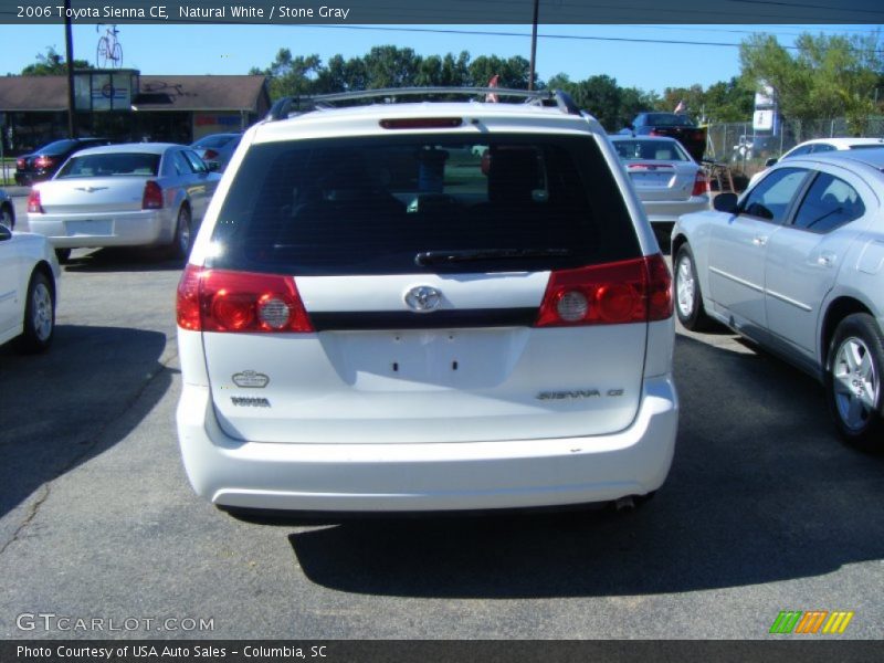 Natural White / Stone Gray 2006 Toyota Sienna CE