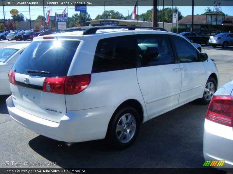 Natural White / Stone Gray 2006 Toyota Sienna CE