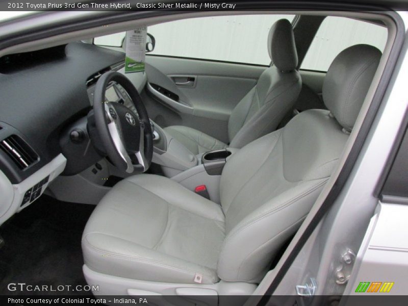 Classic Silver Metallic / Misty Gray 2012 Toyota Prius 3rd Gen Three Hybrid