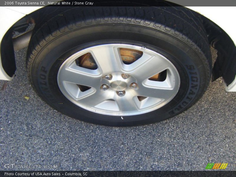 Natural White / Stone Gray 2006 Toyota Sienna CE