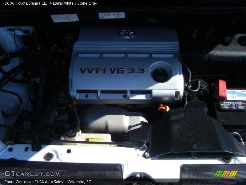 Natural White / Stone Gray 2006 Toyota Sienna CE
