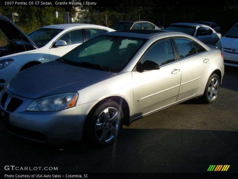 Granite Metallic / Ebony 2007 Pontiac G6 GT Sedan