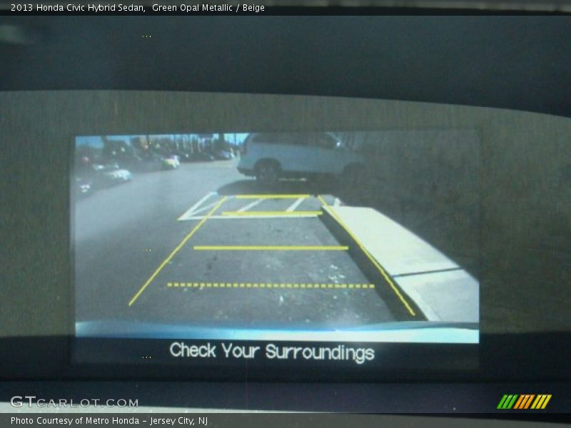 Green Opal Metallic / Beige 2013 Honda Civic Hybrid Sedan