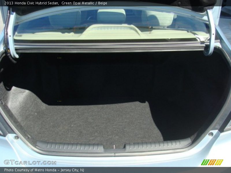 Green Opal Metallic / Beige 2013 Honda Civic Hybrid Sedan