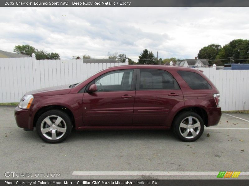 Deep Ruby Red Metallic / Ebony 2009 Chevrolet Equinox Sport AWD