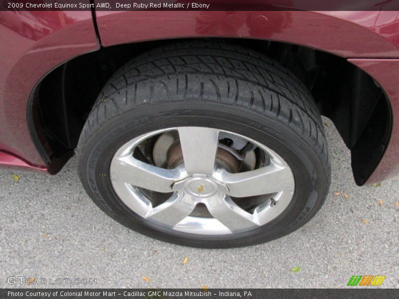 Deep Ruby Red Metallic / Ebony 2009 Chevrolet Equinox Sport AWD