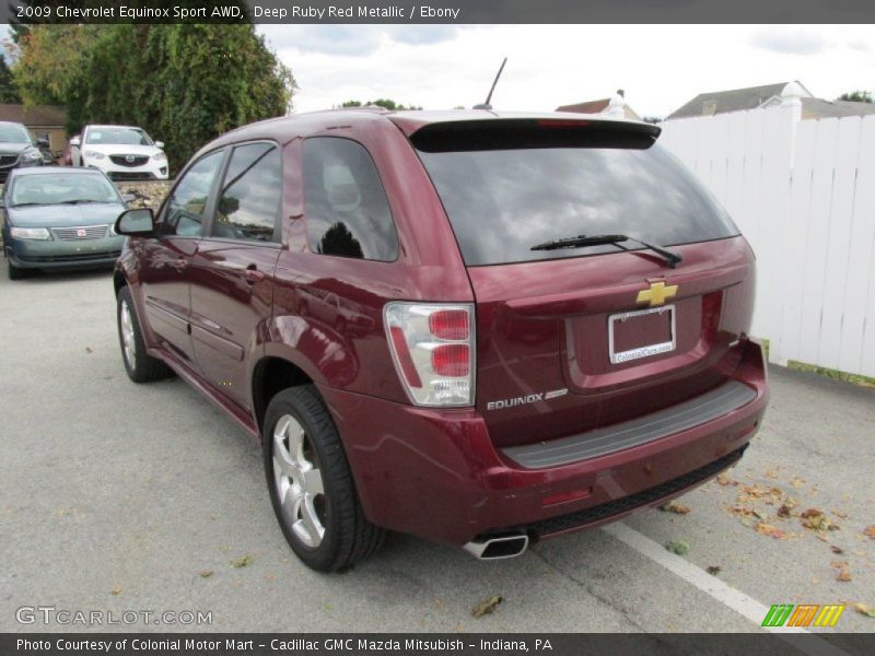 Deep Ruby Red Metallic / Ebony 2009 Chevrolet Equinox Sport AWD