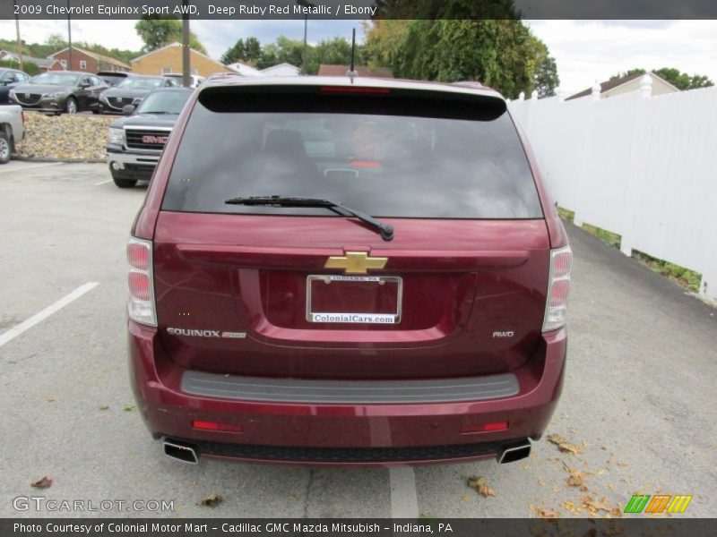 Deep Ruby Red Metallic / Ebony 2009 Chevrolet Equinox Sport AWD