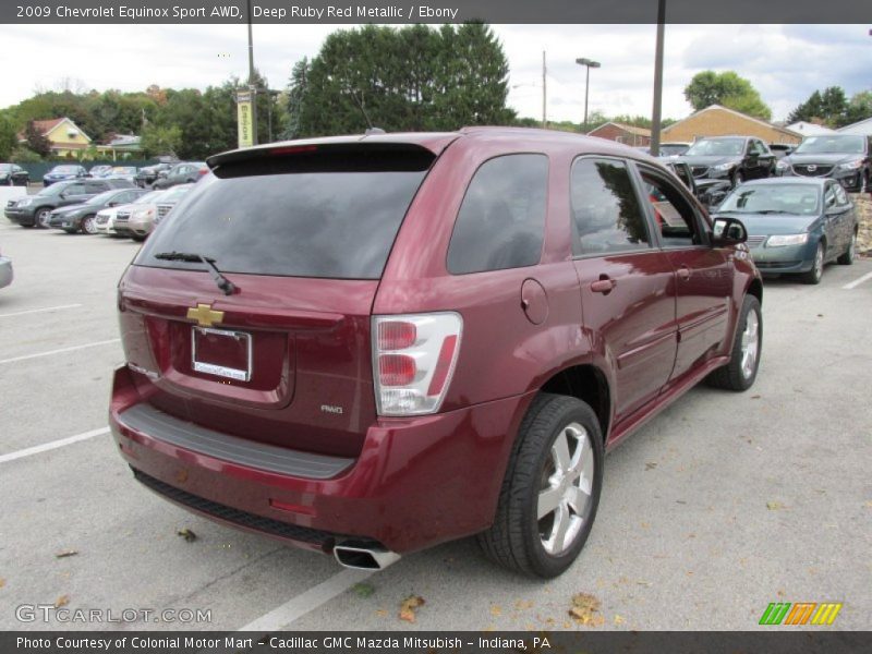 Deep Ruby Red Metallic / Ebony 2009 Chevrolet Equinox Sport AWD