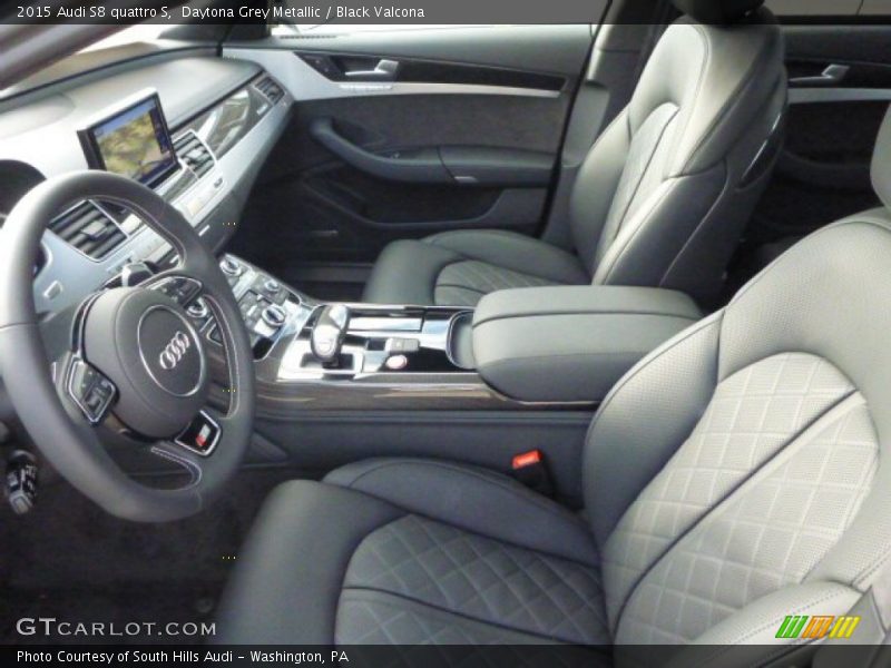 Daytona Grey Metallic / Black Valcona 2015 Audi S8 quattro S