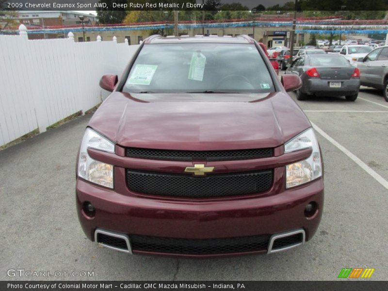 Deep Ruby Red Metallic / Ebony 2009 Chevrolet Equinox Sport AWD
