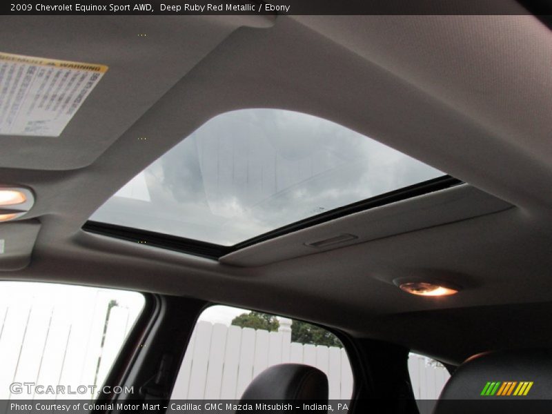 Deep Ruby Red Metallic / Ebony 2009 Chevrolet Equinox Sport AWD