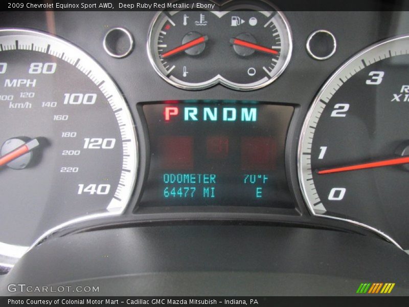 Deep Ruby Red Metallic / Ebony 2009 Chevrolet Equinox Sport AWD