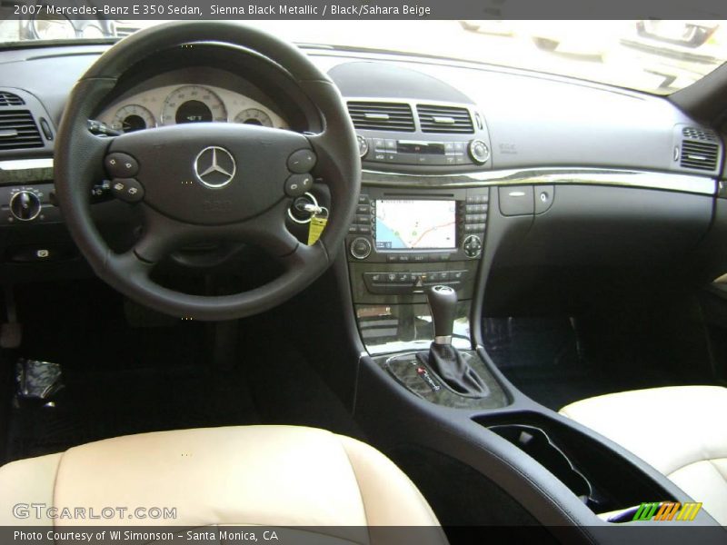 Sienna Black Metallic / Black/Sahara Beige 2007 Mercedes-Benz E 350 Sedan
