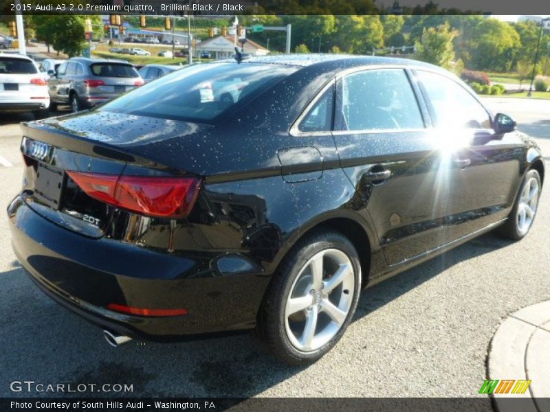 Brilliant Black / Black 2015 Audi A3 2.0 Premium quattro