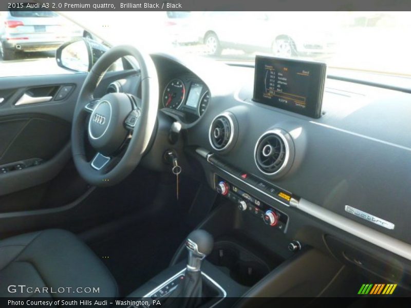 Brilliant Black / Black 2015 Audi A3 2.0 Premium quattro
