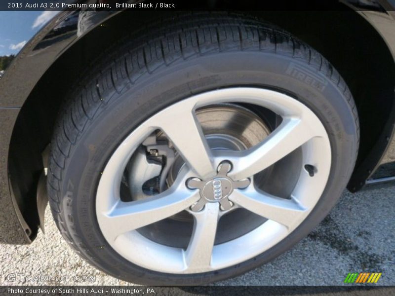 Brilliant Black / Black 2015 Audi A3 2.0 Premium quattro