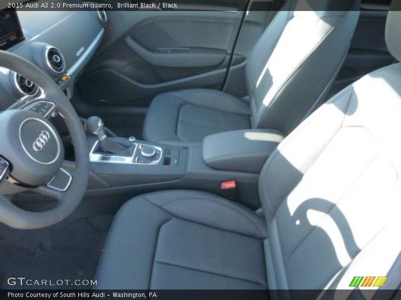 Brilliant Black / Black 2015 Audi A3 2.0 Premium quattro