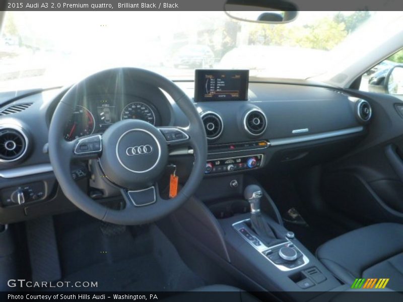 Brilliant Black / Black 2015 Audi A3 2.0 Premium quattro
