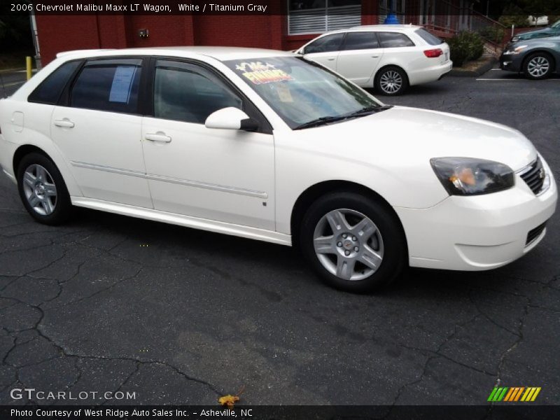 White / Titanium Gray 2006 Chevrolet Malibu Maxx LT Wagon