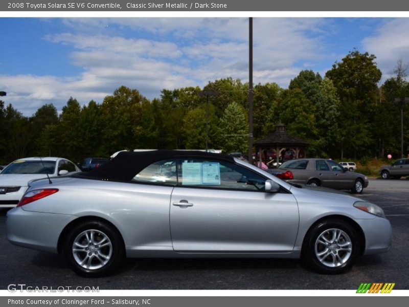 Classic Silver Metallic / Dark Stone 2008 Toyota Solara SE V6 Convertible