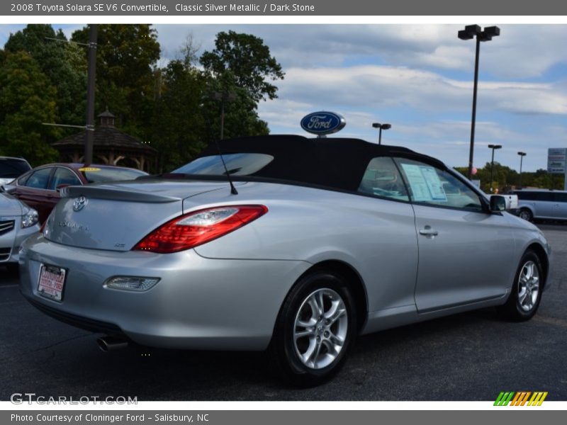 Classic Silver Metallic / Dark Stone 2008 Toyota Solara SE V6 Convertible