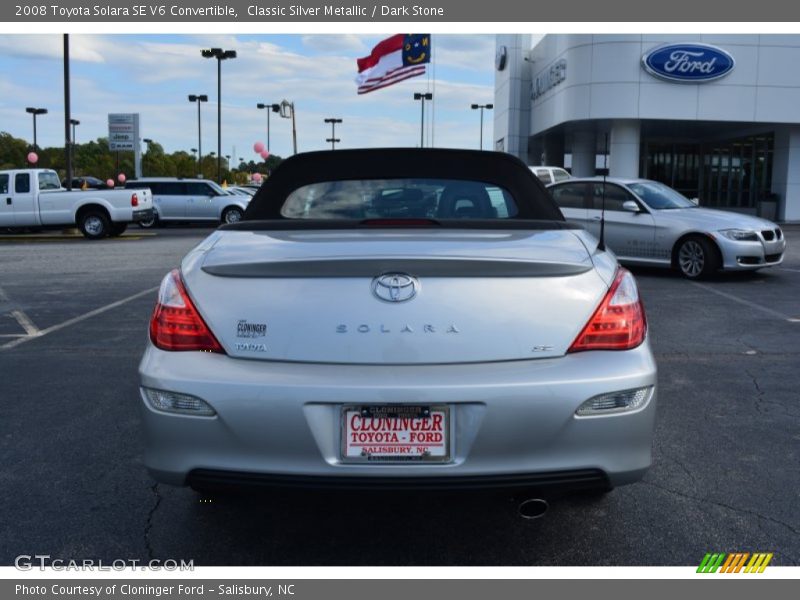 Classic Silver Metallic / Dark Stone 2008 Toyota Solara SE V6 Convertible