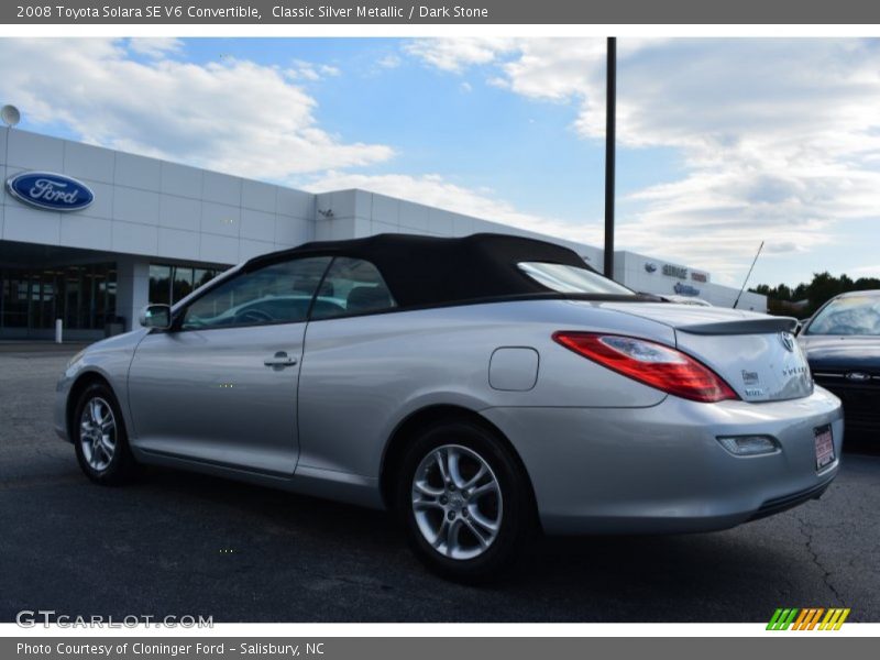 Classic Silver Metallic / Dark Stone 2008 Toyota Solara SE V6 Convertible