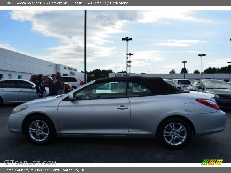 Classic Silver Metallic / Dark Stone 2008 Toyota Solara SE V6 Convertible