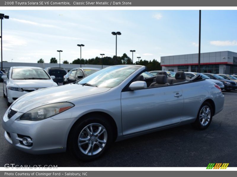 Classic Silver Metallic / Dark Stone 2008 Toyota Solara SE V6 Convertible