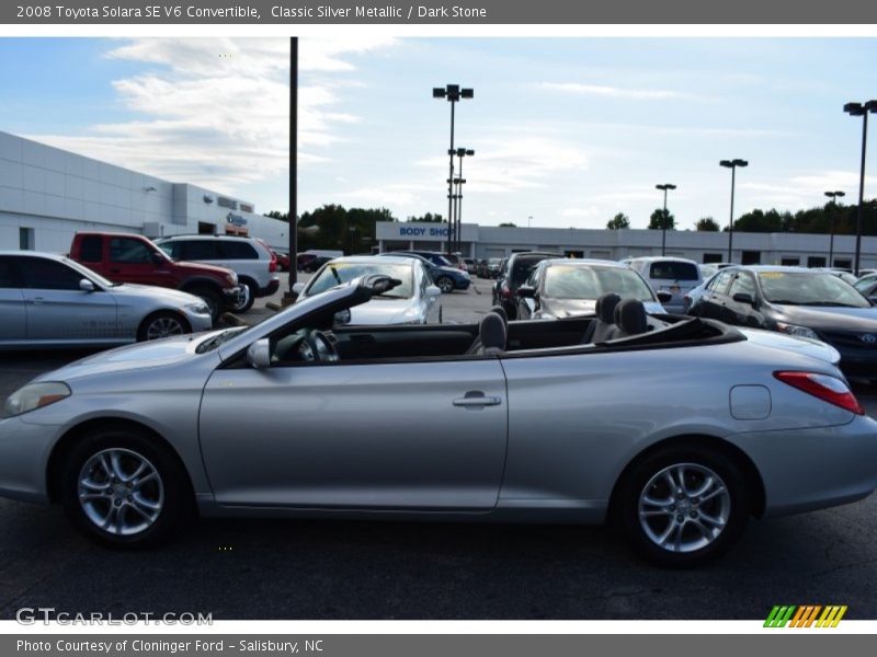 Classic Silver Metallic / Dark Stone 2008 Toyota Solara SE V6 Convertible