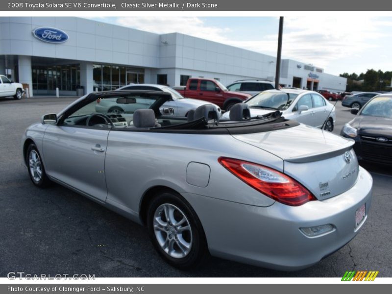 Classic Silver Metallic / Dark Stone 2008 Toyota Solara SE V6 Convertible