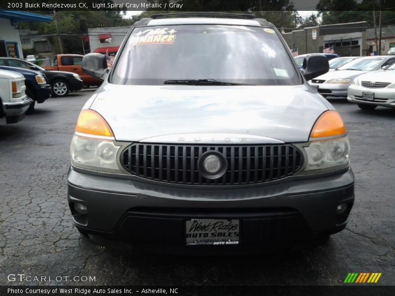 Light Spiral Gray Metallic / Gray 2003 Buick Rendezvous CX