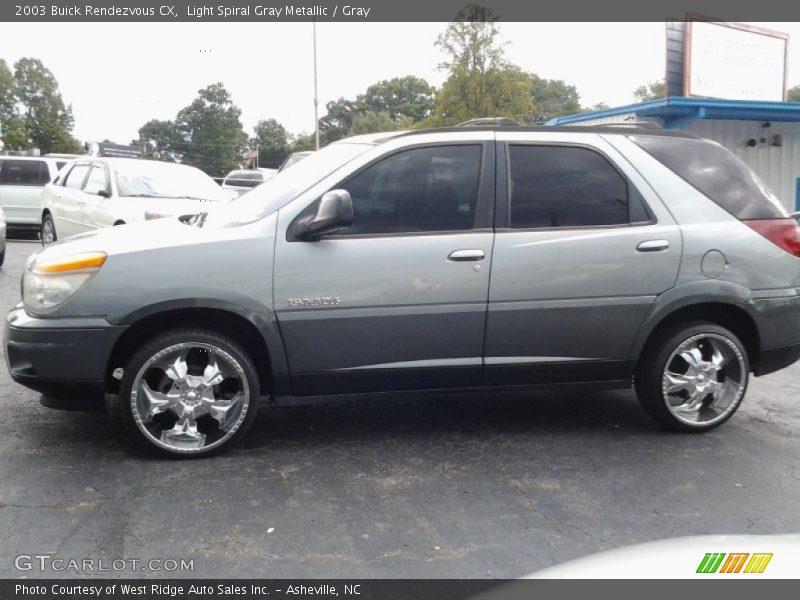 Light Spiral Gray Metallic / Gray 2003 Buick Rendezvous CX